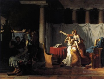  Neoclassicism Art Painting - The Lictors Returning to Brutus the Bodies of his Sons Neoclassicism Jacques Louis David